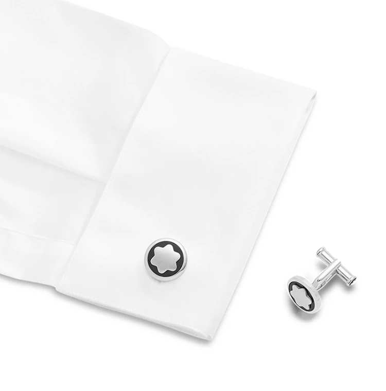 商品[国内直发] MontBlanc|MONT BLANC  男士黑银色袖口 116661,价格¥1112,第3张图片详细描述
