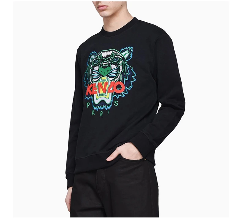 商品Kenzo|Kenzo 高田贤三 男士黑色棉质卫衣 F955SW0014XA-99,价格¥1450,第7张图片详细描述