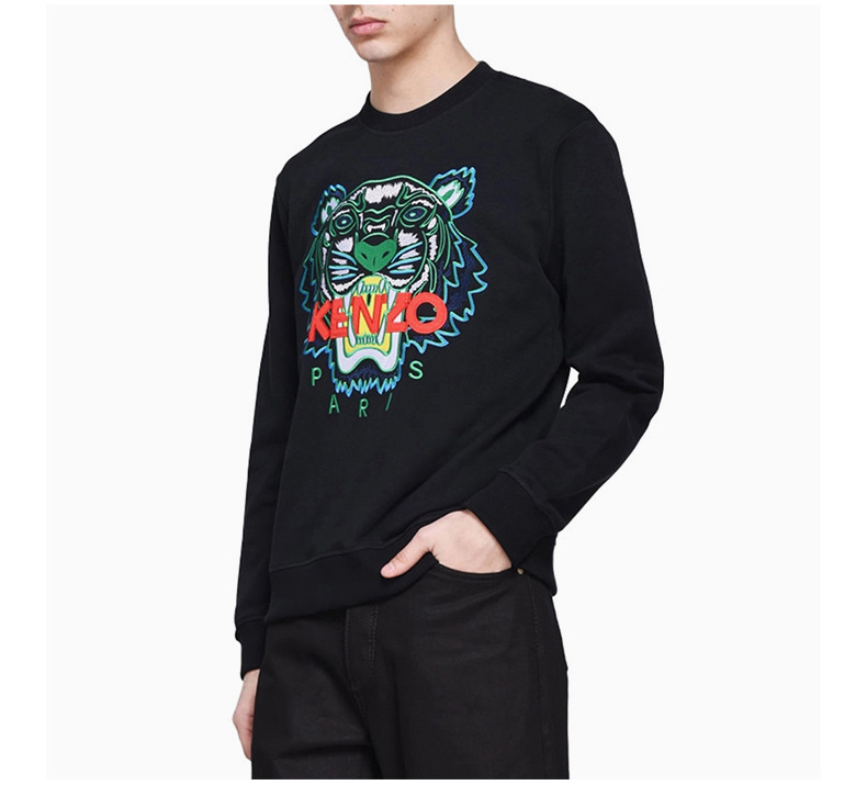 商品Kenzo|Kenzo 高田贤三 男士黑色棉质卫衣 F955SW0014XA-99,价格¥1634,第9张图片详细描述