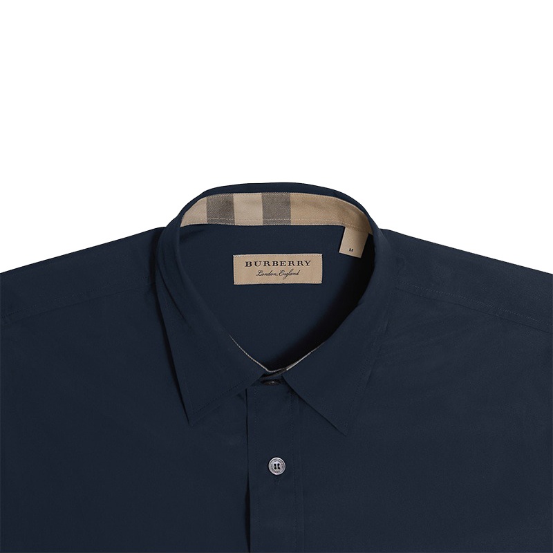 商品Burberry|【现货】博柏利 经典款 男士棉质长袖衬衫（两色）,价格¥1452,第10张图片详细描述