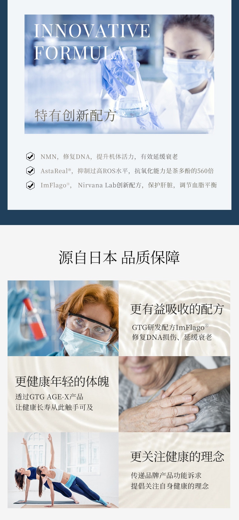商品[国内直发] GT&G|日本进口 NMN COMBO(旅行装) 抗疲劳 增强免疫力 逆龄必备12粒/袋,价格¥201,第4张图片详细描述