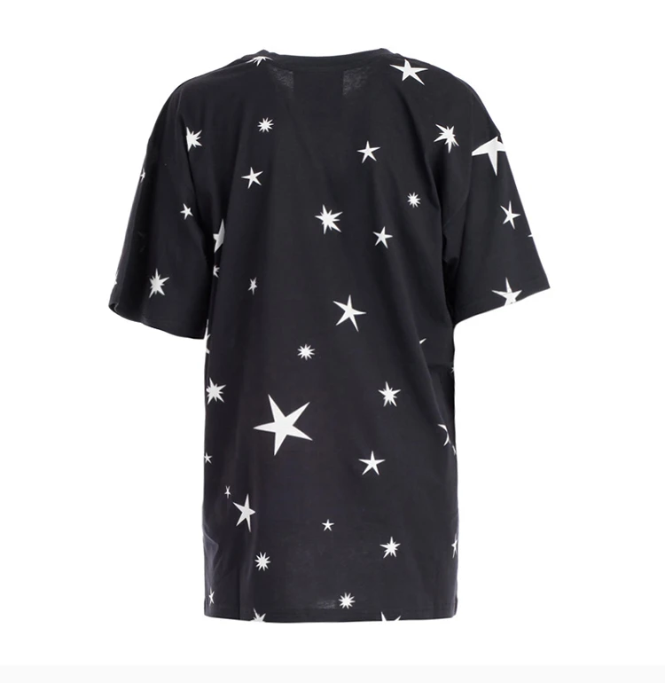 商品Moschino|Moschino 莫斯奇诺 女士黑色棉质短袖T恤 V0703-5440-1555,价格¥1457,第5张图片详细描述