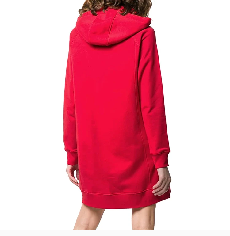 商品Moschino|Moschino 莫斯奇诺 女士红色泰迪马戏团带帽卫衣式连衣裙 EV0453-0527-3115,价格¥3544,第6张图片详细描述