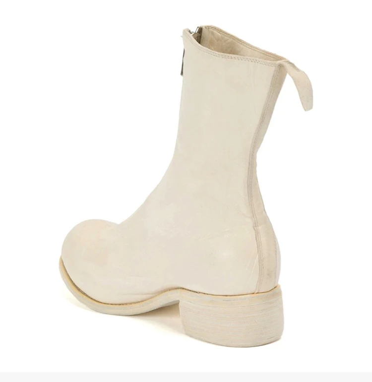 商品[国内直发] guidi|GUIDI 白色女士踝靴 PL2-SHFGCV-CO00T-WHITE,价格¥9817,第6张图片详细描述