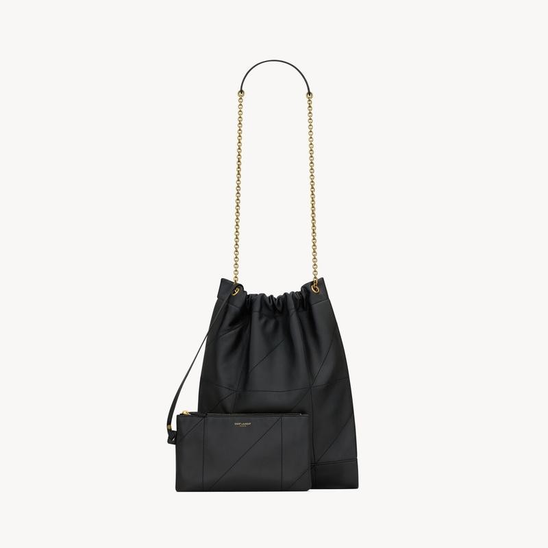 商品Yves Saint Laurent|圣罗兰 JAMIE系列女士黑色棉布单肩包 781666AAB321000（四色可选）,价格¥19942,第7张图片详细描述