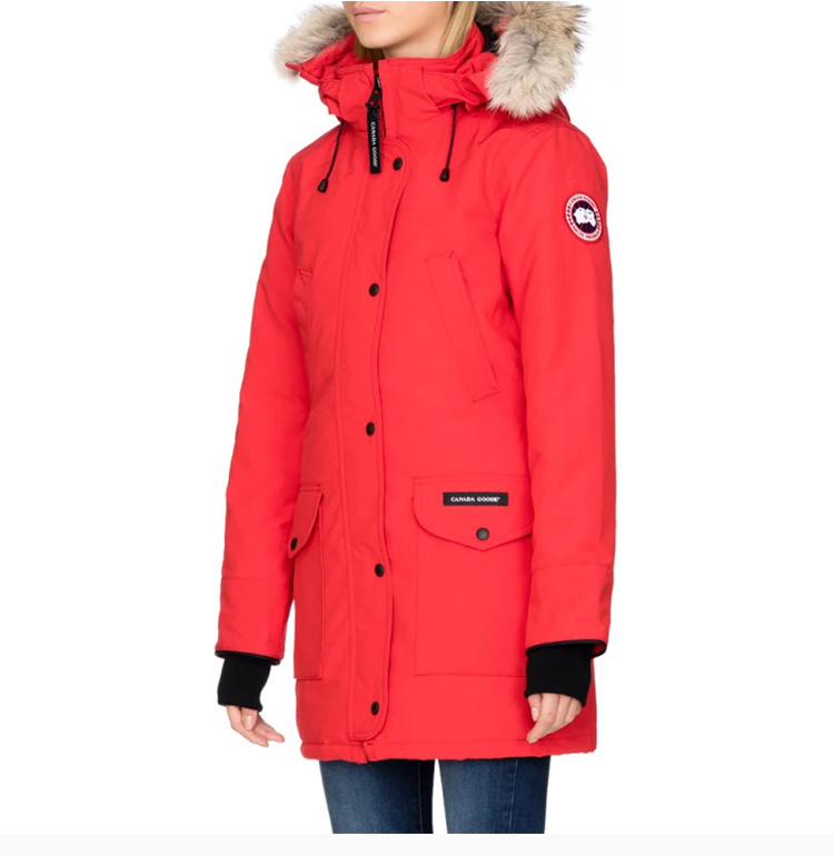 商品[国内直发] Canada Goose|Canada Goose 加拿大鹅 女士红色TRILLIUM 时尚保暖白鸭绒羽绒服 6660L-RED,价格¥7156,第6张图片详细描述