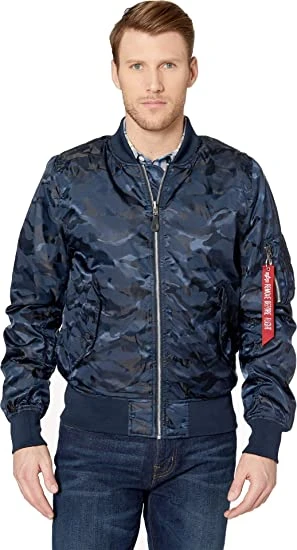 商品[国内直发] Alpha Industries|ALPHA INDUSTRIES 男士迷彩尼龙飞行夹克 MJL49005C1-986,价格¥725,第1张图片详细描述