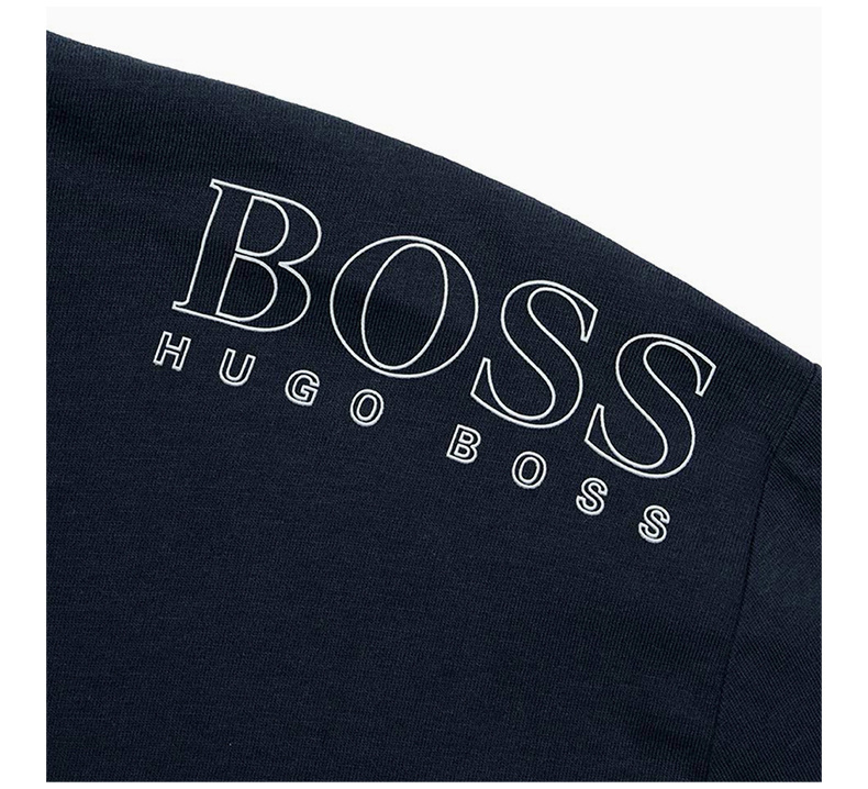 商品Hugo Boss|HUGO BOSS 男士海军蓝色长袖T恤 TOGN-50399925-410,价格¥437,第8张图片详细描述