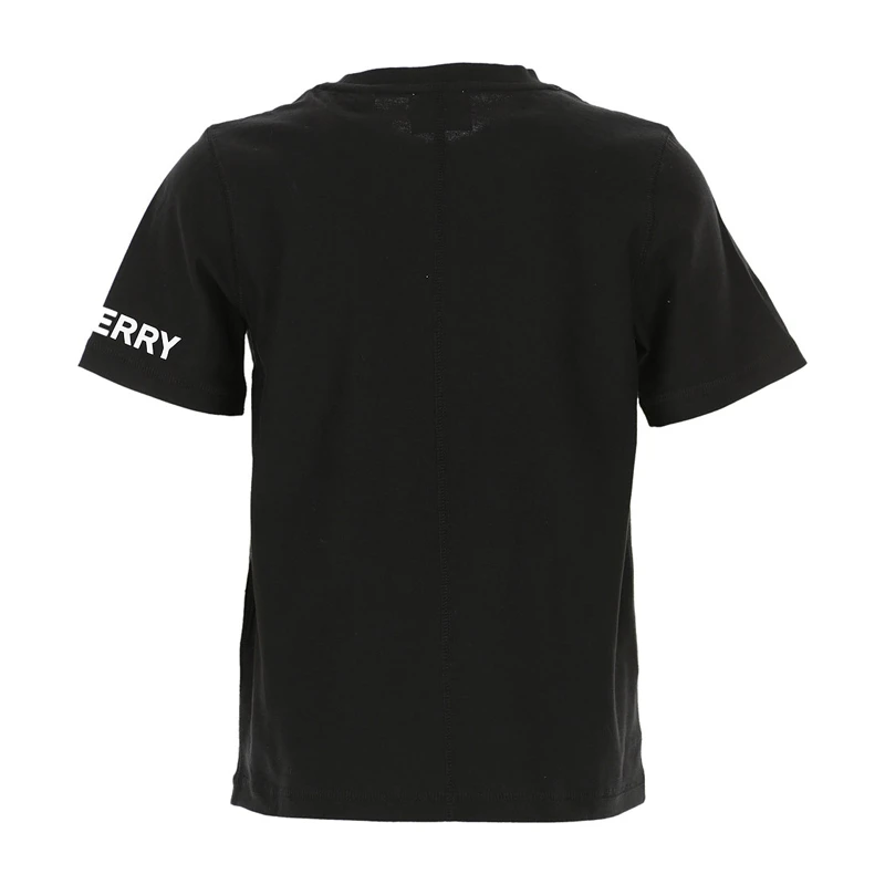 商品Burberry|Burberry 博柏利 黑色棉男童短T恤 8022245,价格¥640,第2张图片详细描述