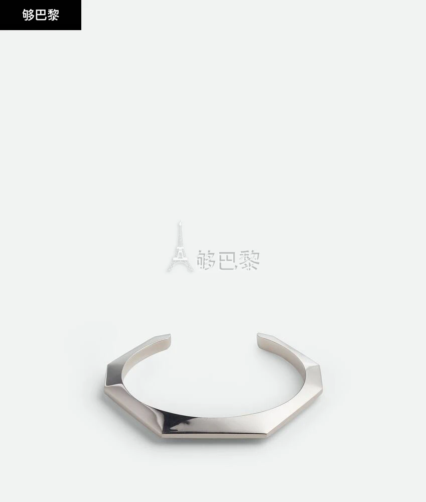 商品Bottega Veneta|【预售】 BV葆蝶家 24秋冬 男士 手镯 bracelet manchette facet 732342V50708117,价格¥7584,第3张图片详细描述
