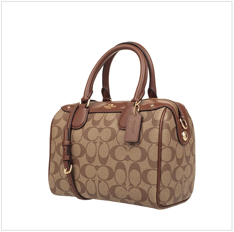 商品Coach|Coach 蔻驰 新款女士皮革棕色手提斜挎波士顿水桶包 F58312IME74,价格¥1160,第8张图片详细描述