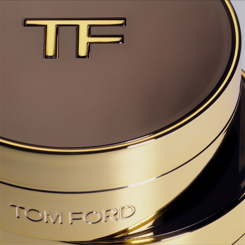 商品Tom Ford|汤姆福特 沁透无痕气垫黑金气垫 一壳一芯 12g 轻薄持妆防晒 SPF45/PA++++,价格¥839,第3张图片详细描述