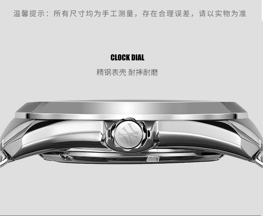 商品[国内直发] MLB|MLB潮牌个性创意男士手表 多功能防水 绿表盘手表MLB-FX007,价格¥583,第6张图片详细描述