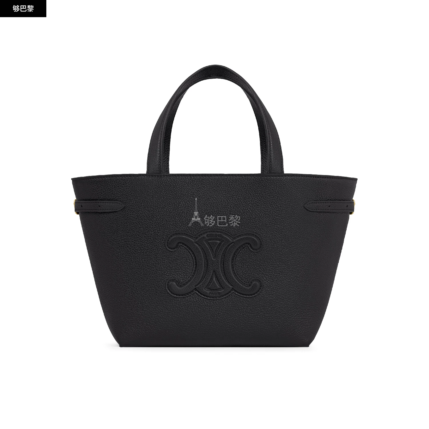商品Celine|【预售】 女士 单肩包 Cabas Anais迷你粒面牛皮革手袋  118613ENY.38NO/38NO CEL7496SBCK ,价格¥18282,第3张图片详细描述