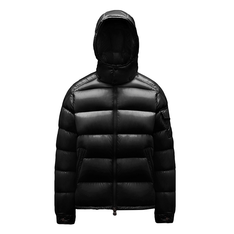 商品Moncler|Moncler/蒙克莱 MAYA系列 男士黑色漆面尼龙羽绒服I20911A5360068950999,价格¥11518,第8张图片详细描述