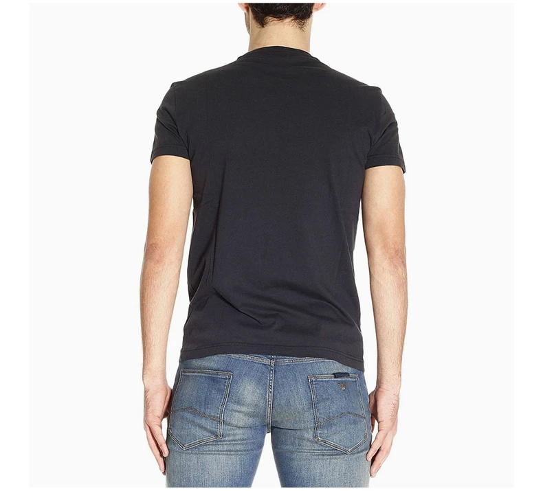 商品[国内直发] Emporio Armani|EMPORIO ARMANI 黑色男士T恤 8NPT01-PJ30Z-1200,价格¥500,第7张图片详细描述