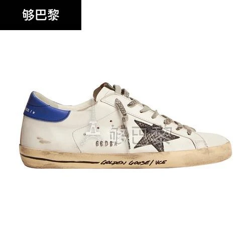 商品Golden Goose|【特惠9.0折】包邮包税【预售7天发货】 GOLDEN GOOSE 23秋冬 男士 休闲运动鞋 Super-Star Classic With List 运动鞋 GOGNYW8CWHT,价格¥4455,第3张图片详细描述