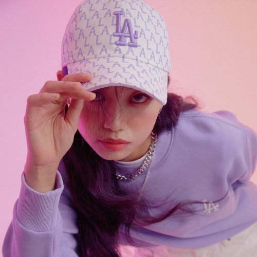 商品MLB|【享贝家】MLB（国内现货） Monogram系列棒球帽 男女同款 紫色 32CPFA111-07V-FREE  G-LY,价格¥172,第2张图片详细描述