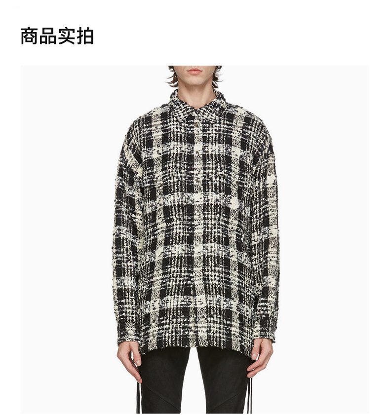 商品Faith Connexion|FAITH CONNEXION 黑色男士衬衫 X1803T00-514,价格¥3245,第6张图片详细描述