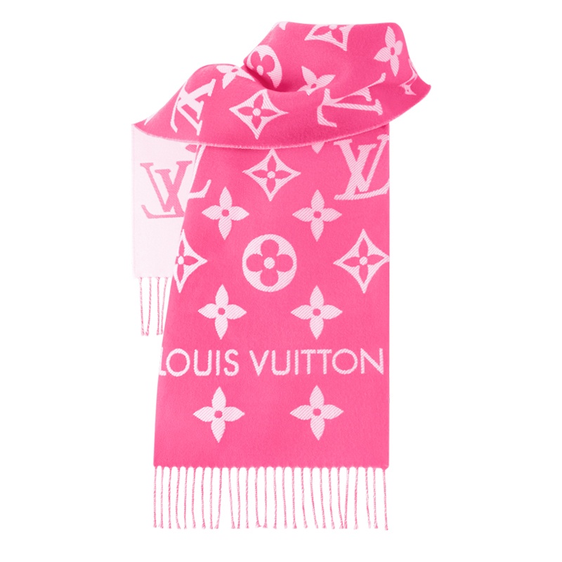 商品Louis Vuitton|【预售十天】路易威登 23新款ESSENTIAL女士提花羊毛围巾（两色可选）,价格¥4608,第6张图片详细描述