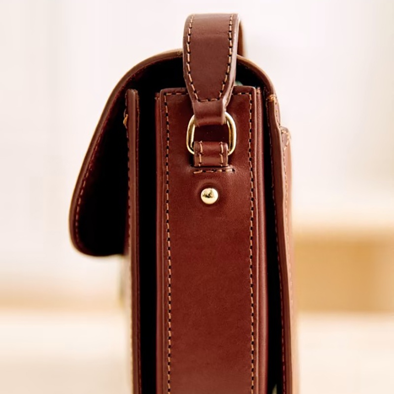 商品SEZANE|SEZANE 23新款 女士棕色皮革单肩斜挎包,价格¥3502,第2张图片详细描述