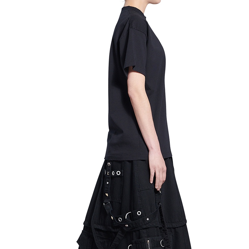 商品Balenciaga|Balenciaga/巴黎世家 22年早春新款 虎年系列 女士黑色纯棉短袖T恤衫,价格¥3654,第6张图片详细描述