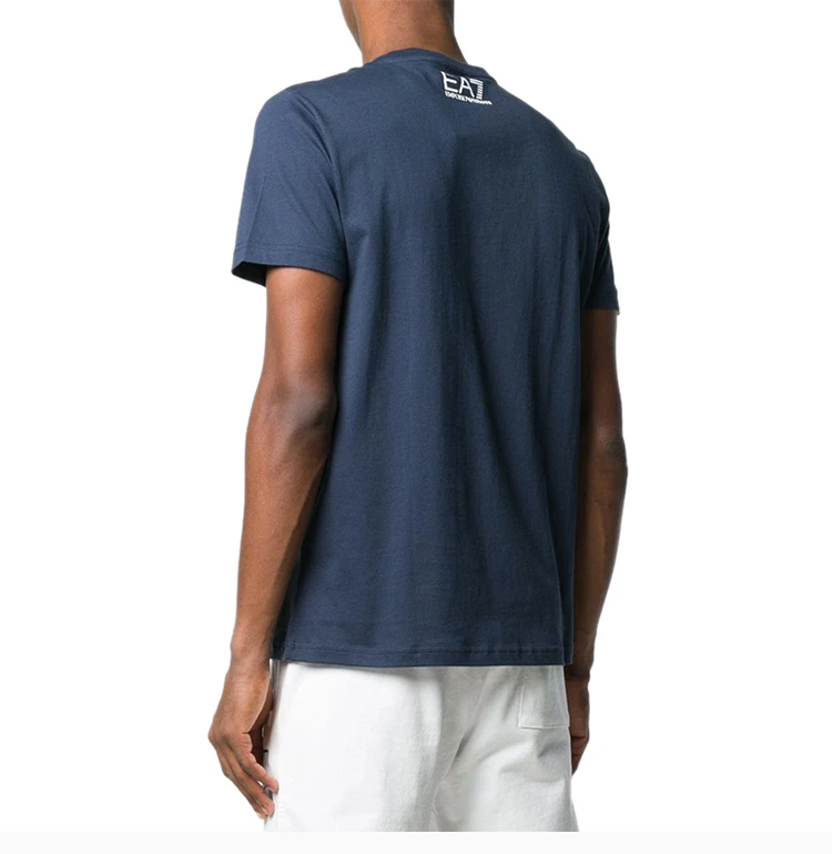 商品Emporio Armani|Emporio Armani 安普里奥 阿玛尼 EA7男士短袖T恤深蓝色 3GPT06-J02Z-1554,价格¥365,第5张图片详细描述
