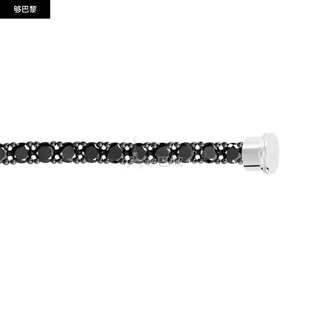 商品Fred|包邮包税【预售7天发货】 FRED 23秋冬 女士 其他配饰 18K WHITE GOLD BLACK DIAMOND LINE BRACELET 6J0203,价格¥113550,第5张图片详细描述