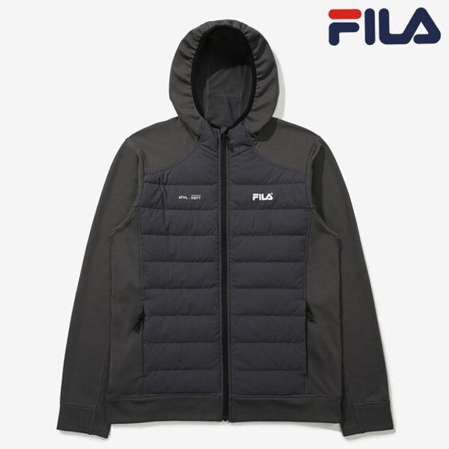 商品Fila|【Brilliant|包邮包税】FILA 绒布梭织 男女通用 连帽夹克衫FS2FTD4202MCIN,价格¥293,第1张图片详细描述