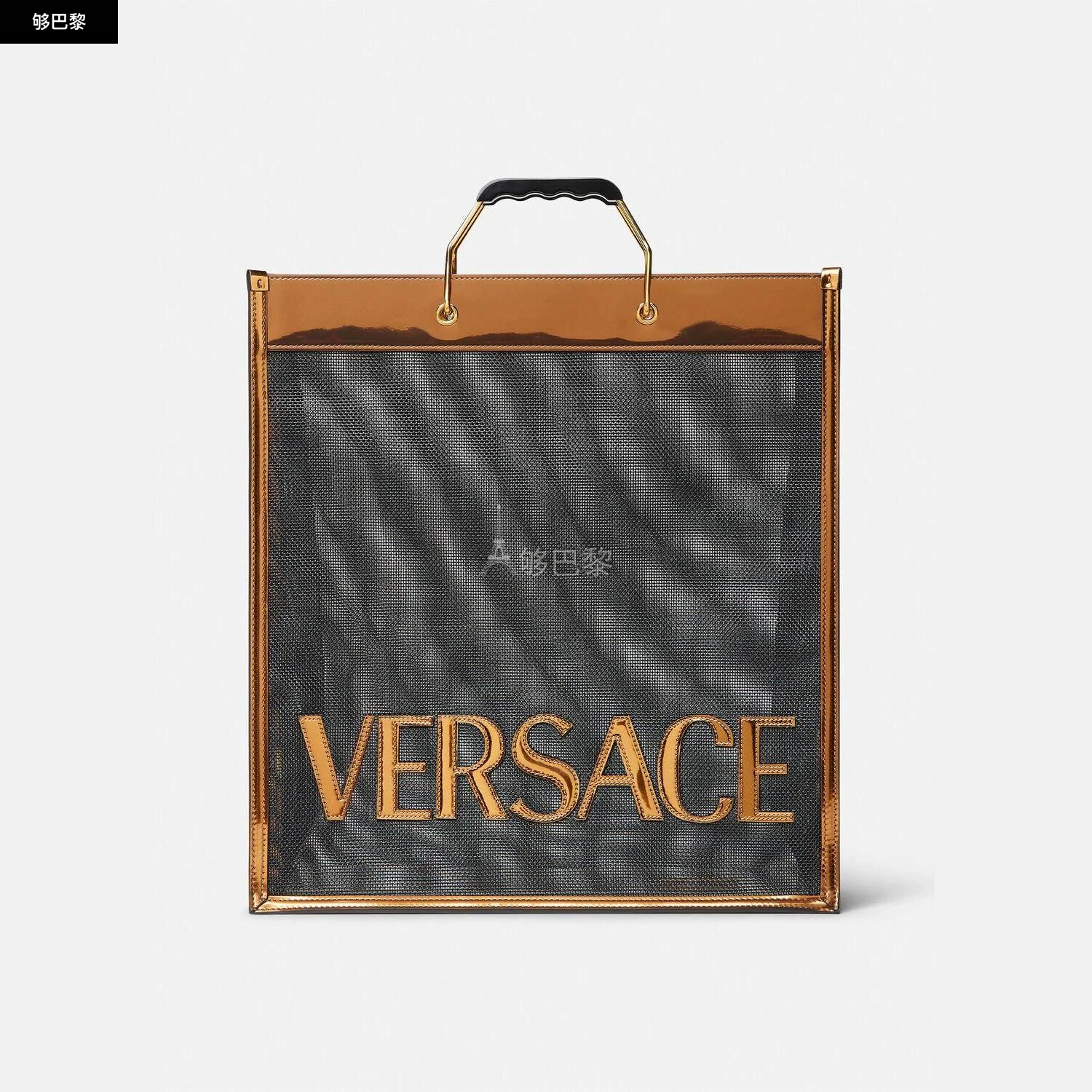 商品Versace|【预售】 范思哲 25春夏 男士 手提包 VERSACE SHOPPER托特包 1008924-1A06765_2X16V ,价格¥13263,第2张图片详细描述