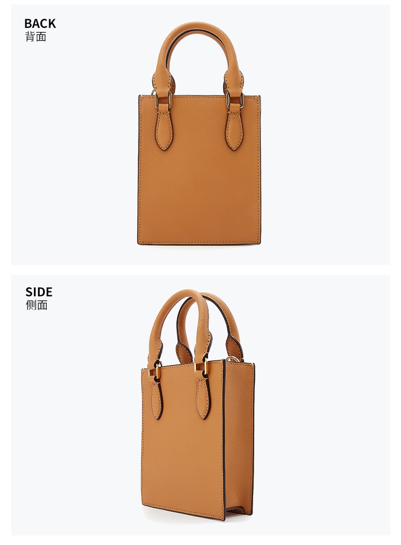 商品[国内直发] Tory Burch|托里·伯奇TORY BURCH  奢侈品 TB女士浅绿色皮质手提单肩斜挎包手机包 82768-492,价格¥1717,第8张图片详细描述