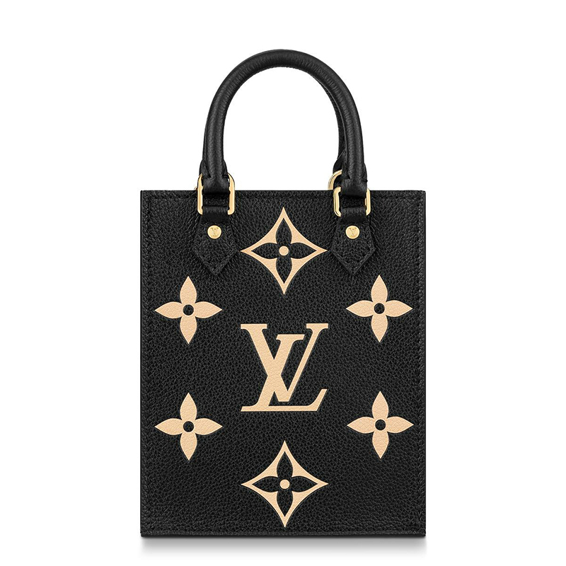 商品Louis Vuitton|预售十天 Louis Vuitton/路易威登 22春夏新款PLAT系列 女士黑色/米色老花双色压纹粒面牛皮金扣配可拆卸肩带单肩斜跨手提琴谱包M57937,价格¥13157,第4张图片详细描述