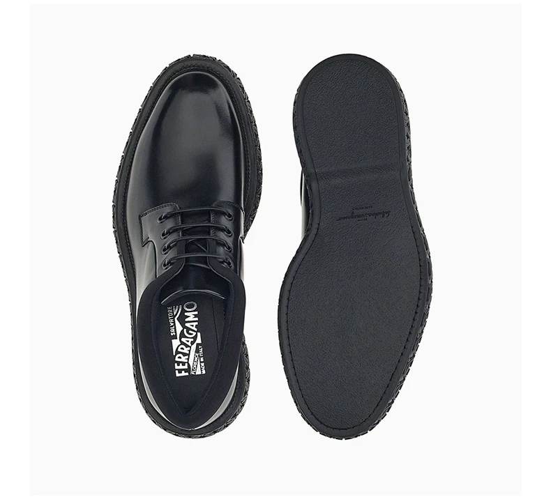 商品Salvatore Ferragamo|SALVATORE FERRAGAMO 黑色男士运动鞋 0750550,价格¥3701,第8张图片详细描述