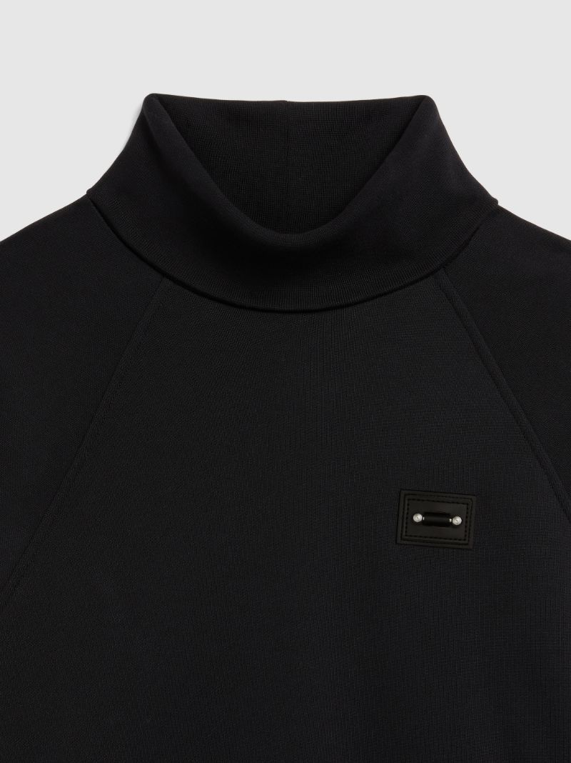 商品Neil Barrett|NEIL BARRETT 男士黑色高领运动衫 BJS029P-R514C-602,价格¥1797,第4张图片详细描述