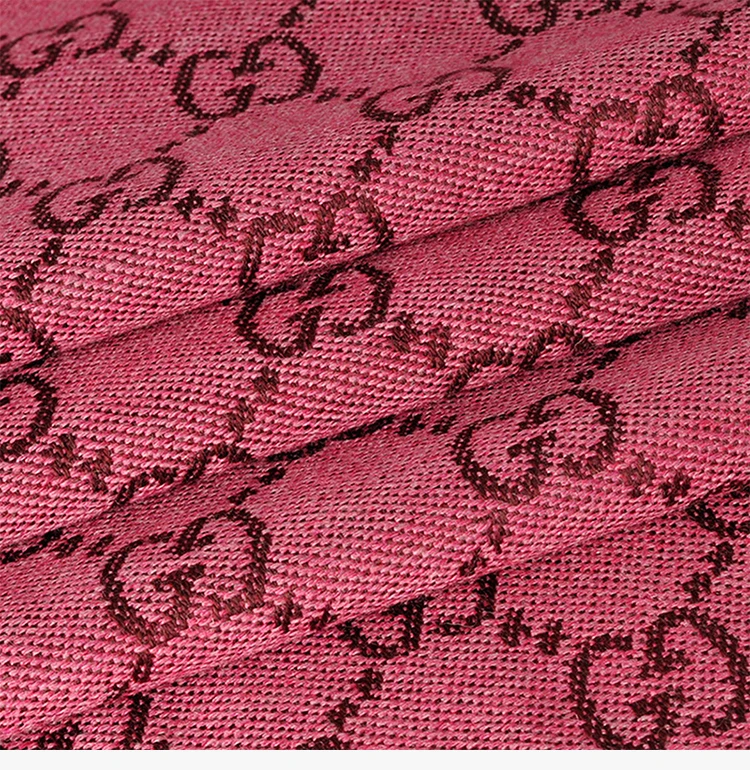 商品[国内直发] Gucci|GUCCI 玫红色女士围巾 133483-3G200-5573,价格¥2596,第9张图片详细描述