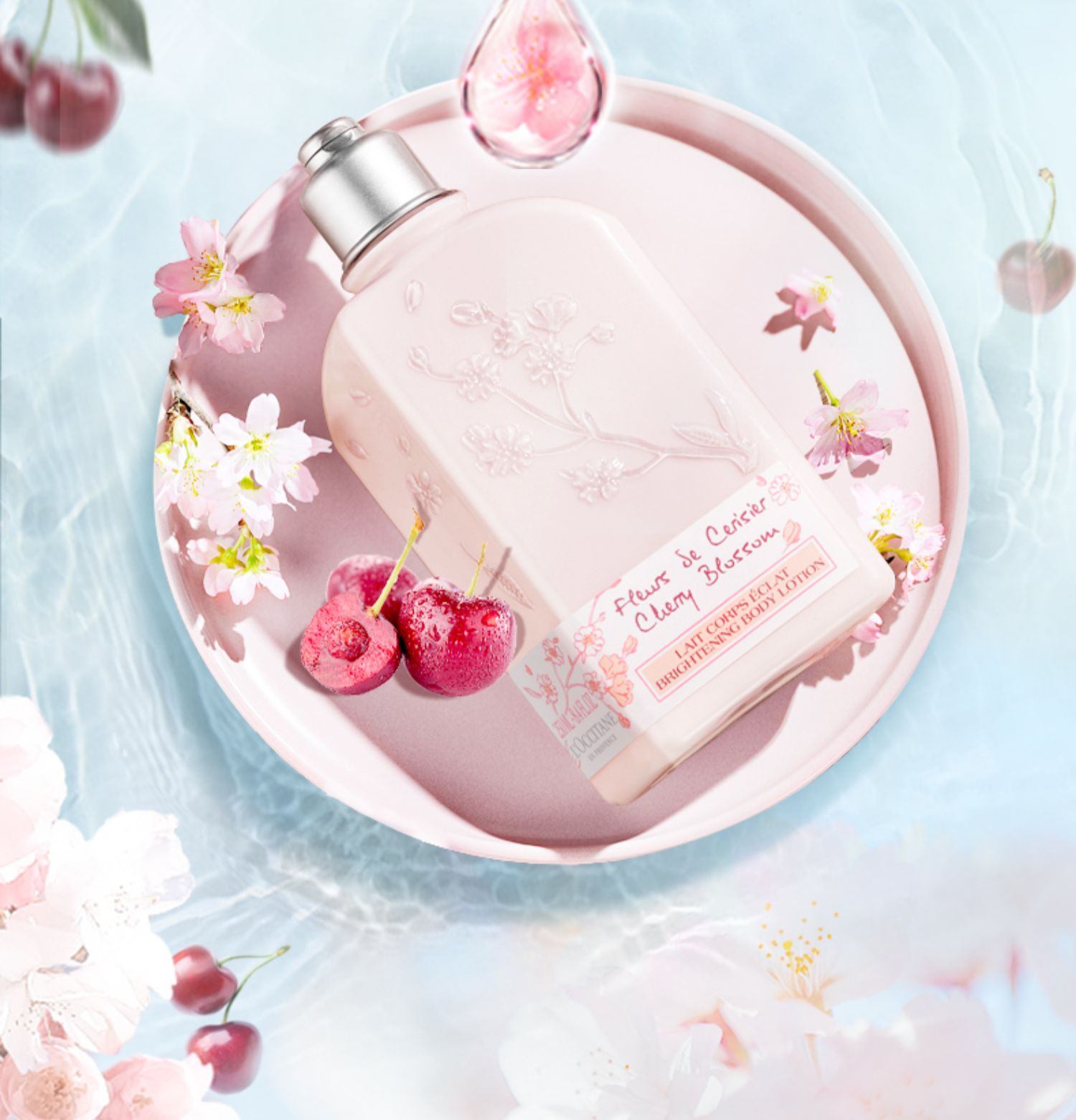 商品L'Occitane| L'occitane/法国欧舒丹甜蜜樱花润肤露身体乳 滋润保湿补水香体防干燥250ml【香港直邮】LOCCITANE CHERRY BLOSSOM SHIMMERING LOTION 250ml,价格¥149,第3张图片详细描述