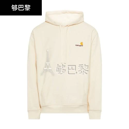 商品Carhartt WIP|【特惠8.7折】包邮包税【预售7天发货】 CARHARTT WIP 男士 卫衣 American Script 连帽衫  I028279/05XX CAH7DE2EBEI,价格¥1282,第2张图片详细描述