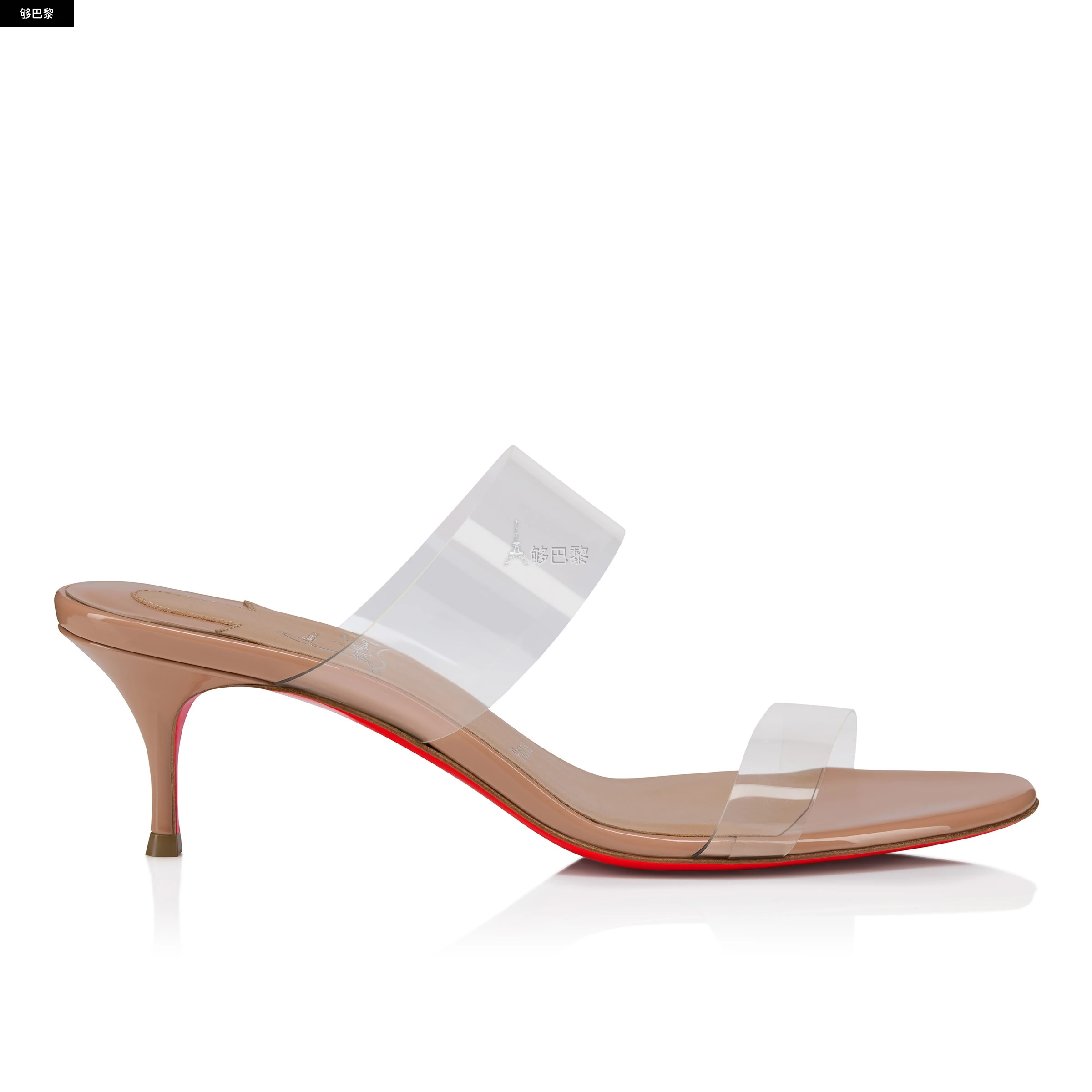商品Christian Louboutin|【预售】 CL红底鞋 25春夏 女士 中跟凉鞋 Just Nothing 3250145n295 ,价格¥6237,第4张图片详细描述