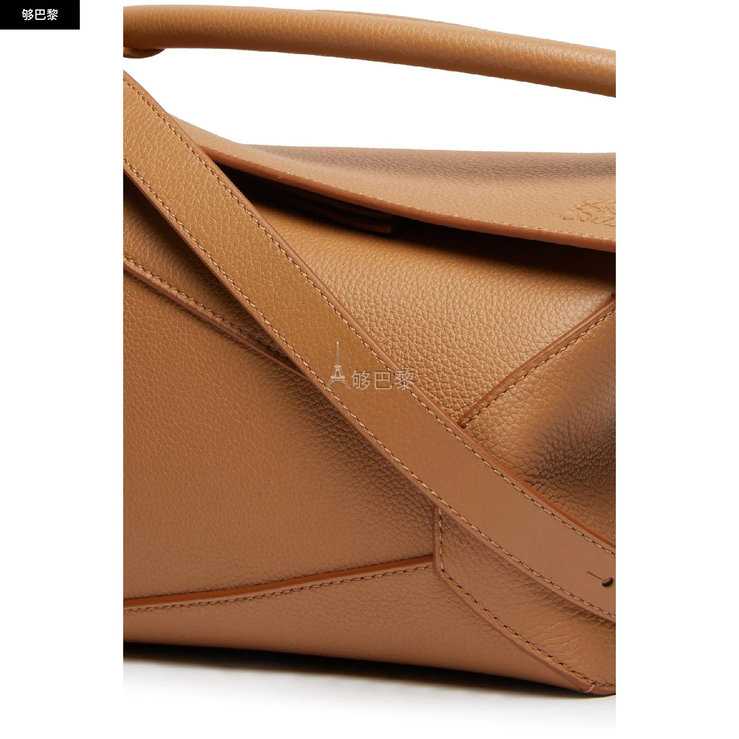 商品Loewe|【特惠8.4折】包邮包税【预售7天发货】 LOEWE罗意威 女士 手提包 Puzzle小号手袋  A510P60X30-5542 LOER4887BRW,价格¥22365,第6张图片详细描述