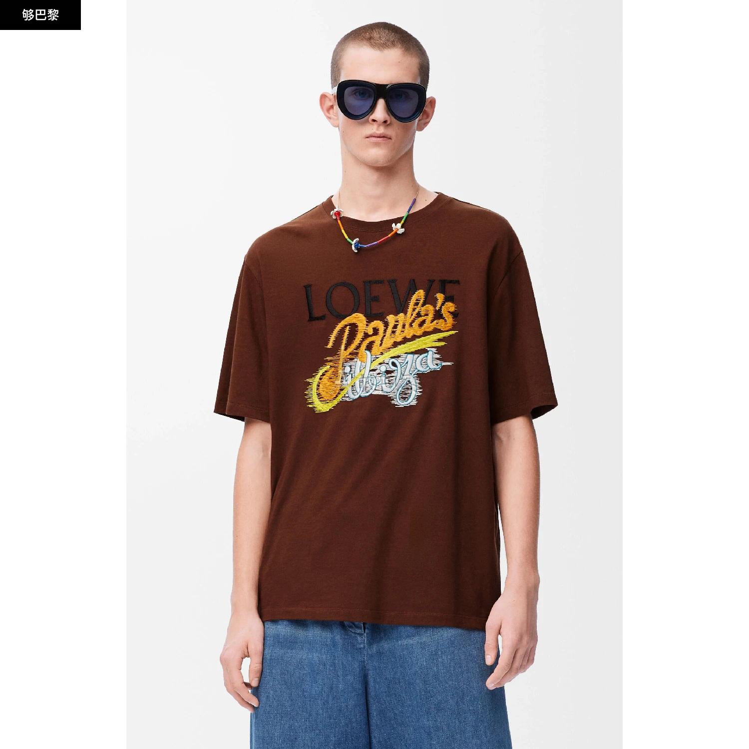 商品Loewe|【预售】 罗意威 25春夏 男士 短袖T恤 T-shirt large en coton H616Y22X84-3428 ,价格¥5984,第5张图片详细描述