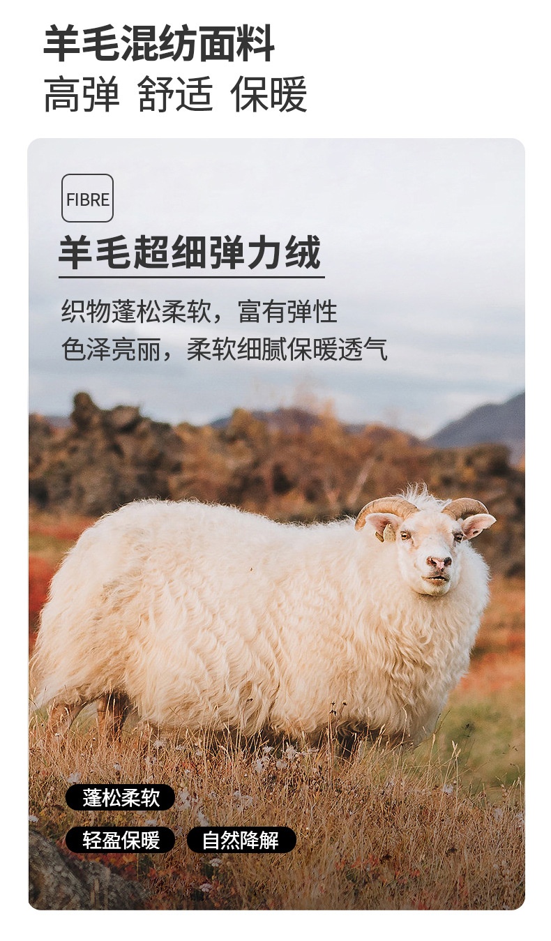 商品[国内直发] GLENVINTEN|格岚云顿英国品牌冬季围巾三件套加绒户外保暖毛球针织帽子围巾手套三件套装,价格¥186,第3张图片详细描述