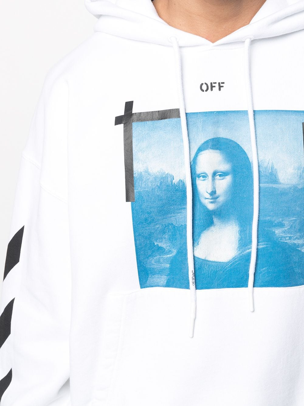 商品Off-White|男白棉质连帽套头卫衣 OMBB037R21FLE001-0110X（澳门仓发货）,价格¥2981,第1张图片详细描述