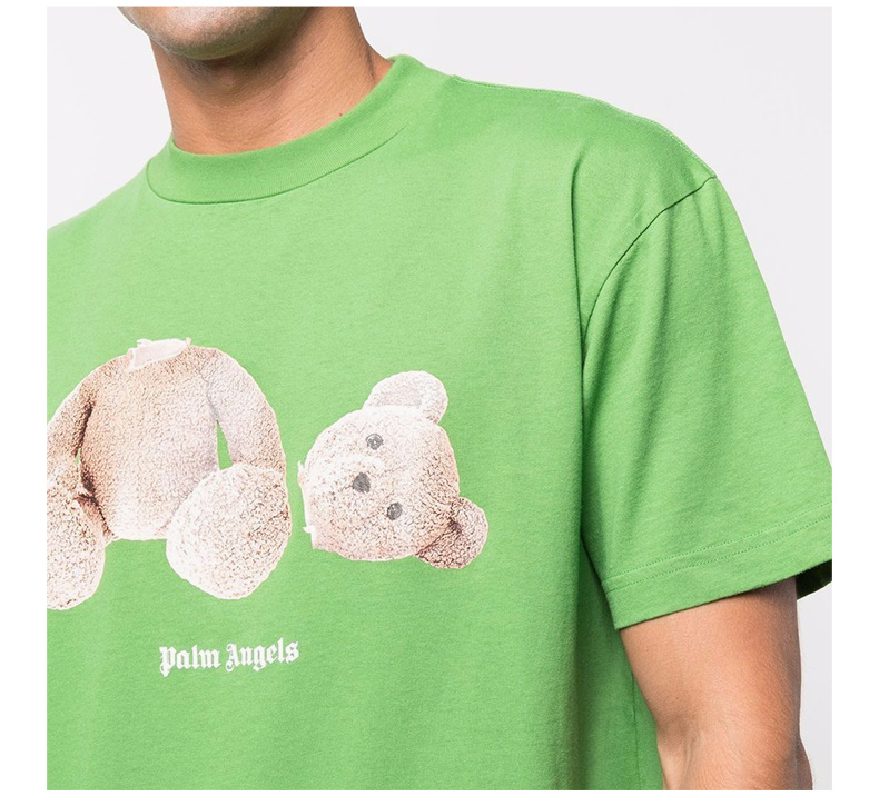 商品Palm Angels|PALM ANGELS 男绿色短袖T恤 PMAA001-F21JE-R023-5560,价格¥1637,第10张图片详细描述