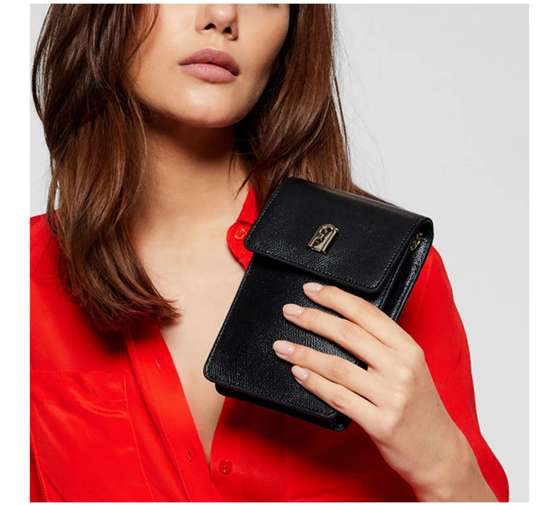 商品[国内直发] Furla|FURLA 女士黑色牛皮手机包 EBP5ACO-ARE000-O6000,价格¥891,第5张图片详细描述
