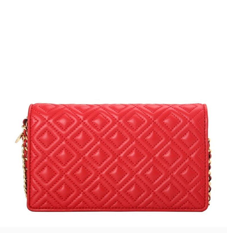 商品Tory Burch|TORY BURCH 女士Fleming系列红色皮革单肩包 46449-612,价格¥466,第1张图片详细描述