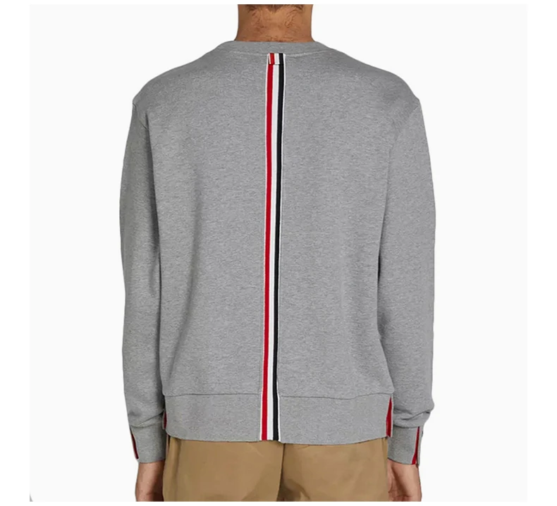商品Thom Browne|THOM BROWNE 浅灰色男士卫衣/帽衫 MJT085A-03377-055,价格¥2952,第1张图片详细描述