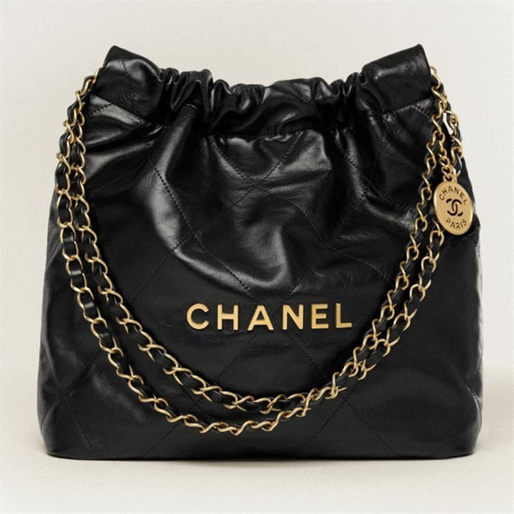 商品Chanel|香奈儿/CHANEL 22Bag 超大容量做旧金标 牛皮托特包Tote包购物袋单肩包小号 女款AS3260-B08037-94305 送礼好物,价格¥61609,第3张图片详细描述