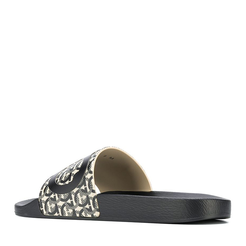 商品[国内直发] Salvatore Ferragamo|SALVATORE FERRAGAMO 菲拉格慕 男士黑色橡胶包脚拖鞋 02-C308-729248,价格¥1757,第2张图片详细描述