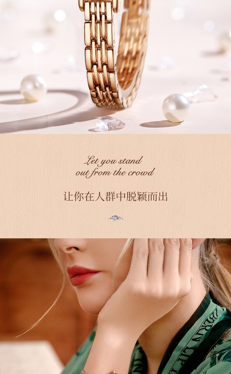 商品[国内直发] Mark Fairwhale|马克华菲新款欧泊石女表 潮流防水ins风满天星镶钻手表女,价格¥377,第5张图片详细描述