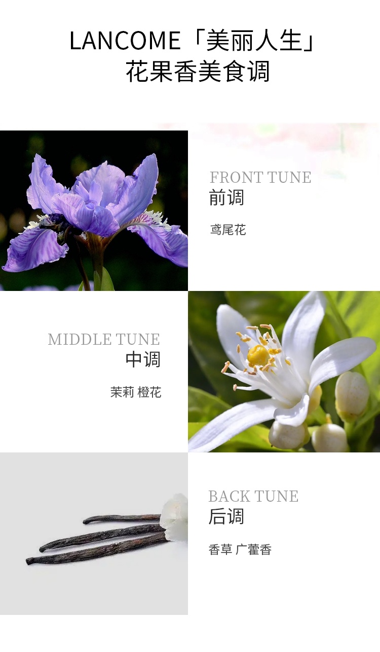 商品Lancôme|兰蔻 美丽人生觉醒限定版女士浓��香水EDP 50ml 花果香美食调,价格¥520,第7张图片详细描述